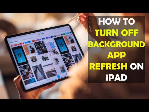 Enable or disable background app refresh on iPad