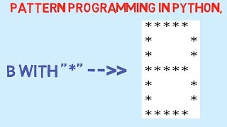 Star/Asterisk in "B" shape Python Pattern Programming.