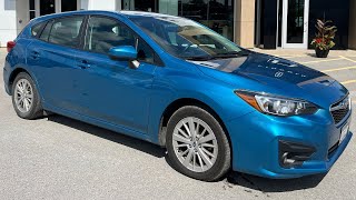 2018 Subaru Impreza w/ Symmetrical AWD and Heated Seats in Blue Walk-Around