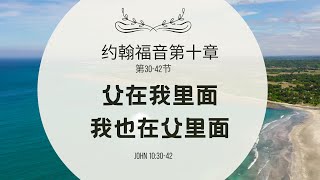 【读圣经】约翰福音第10章30-42节 — 父在我里面 我也在父里面｜#祢的话 #祷告