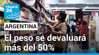 Devaluación del peso argentino, entre las primeras medidas económicas de Javier Milei
