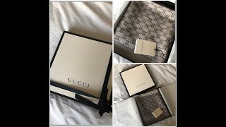 GUCCI UNBOXING | GUCCI GG JACQUARD SCARF UNBOXING | DESIGNER LUXURY UNBOXING | GUCCI MONOGRAM SCARF