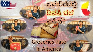 Grocery Rate in America|| ಅಮೆರಿಕದಲ್ಲಿ ದಿನಸಿ ಬೆಲೆ||Americadalli Kannadathi||Sowmya Ravi Vlog