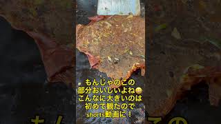 もんじゃ焼きを食べた時にいきなり撮り始めたshorts動画です！#shorts