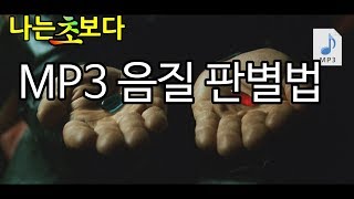 mp3 음질 구분하기