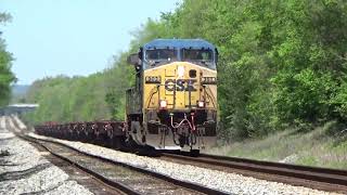 What is This? Solo CSX AC44CW 302 Leads Empty Turbine Train W991-09 on 4/10/20