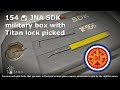 154 🔐 JNA SDK military box with Titan lock picked [Yugoslavia]