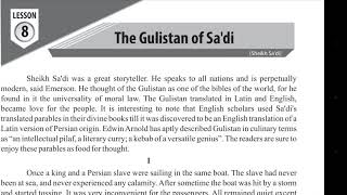 The Gulistan of Sadi. Lesson#8. 1st year.Complete translation and exercise.