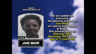 Jane Mark ~ Medium Obituary