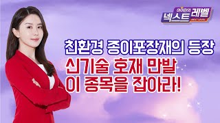 [아이린의 넥스트 레벨] 친환경 종이포장재의 등장 신기술 호재 만발 이 종목을 잡아라! / 머니투데이방송 (증시, 증권)