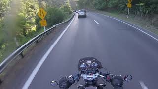 Sunny early evening return ride through New Zealand's Karangahake Gorge