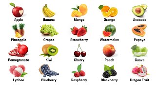 25 Fruits Name || Fruits Name in English || English Vocabulary || #alokiq