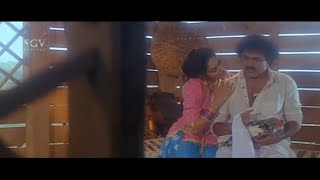 Ravichandran And Madhu Romantic Scene in Hut | Annayya Kannada Movie Scene | Aruna Irani