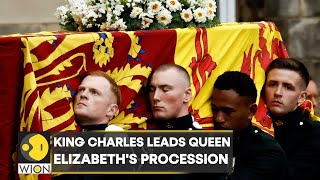 Bidding final goodbye: King Charles leads Queen Elizabeth's procession to Edinburgh cathedral