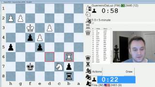 Blitz Chess #371: FM GuerreiroDaLuz vs. IM Bartholomew (Sicilian Defense)