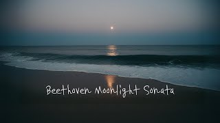 𝘾𝙡𝙖𝙨𝙨𝙞𝙘 | 베토벤 월광 소나타 3시간, 달빛이 흐르는 밤바다 🌙🌊 Beethoven | Moonlight Sonata