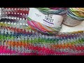 Yarn review swatch and wash test.  Big Twist Super Nova