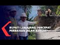 Bupati Lumajang Meninjau Jalan Ambles, Meminta Perbaikannya Dipercepat