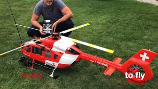 REGA EC-145 T2 - part 4 - Roban Superscale 800: ready to fly