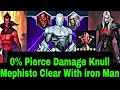 0% Pierce Damage iron Man Villain Uniform Cleared Knull Mephisto With Obelisk - Marvel Future Fight