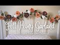 How to Make Felt Peony Garland