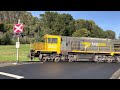 tasrail 2002 2010 2001 77 empty ore train crossing brooklyn road burnie