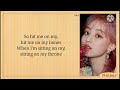 twice jihyo crown cover lyrics