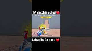1v4 clutch in school 🏫 funny gameplay #trending #youtube #1000subscriber #viral #shorts