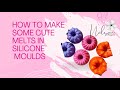 How to make soy melts with a silicon mould - really easy with tutorial