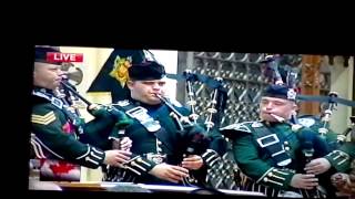 2014-10-28 Nathan Cirillo Bagpipers Amazing Grace Stunning!!