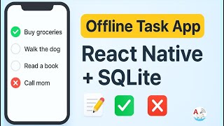 React Native Offline Task Manager | SQLite CRUD Tutorial for Beginners | amplifyabhi