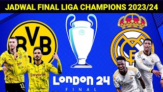 Jadwal Final Liga Champions 2024~REAL MADRID VS DORTMUND~Uefa Champions League 2024 Finals~Live Sctv