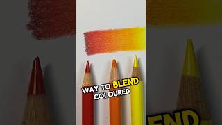 The easiest way to blend coloured pencils ✏️🎨