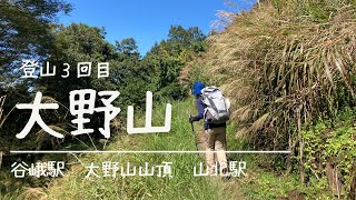 【大野山】2021年9月23日神奈川県大野山登山。登山３回目。谷峨駅〜大野山山頂〜薫る野牧場〜山北駅の１０.７km。9月の大野山はススキがとんでもなく綺麗でした。