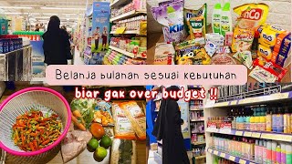 GROCERY SHOPPING | BELANJA BULANAN JANUARI | Budget 300 ribu