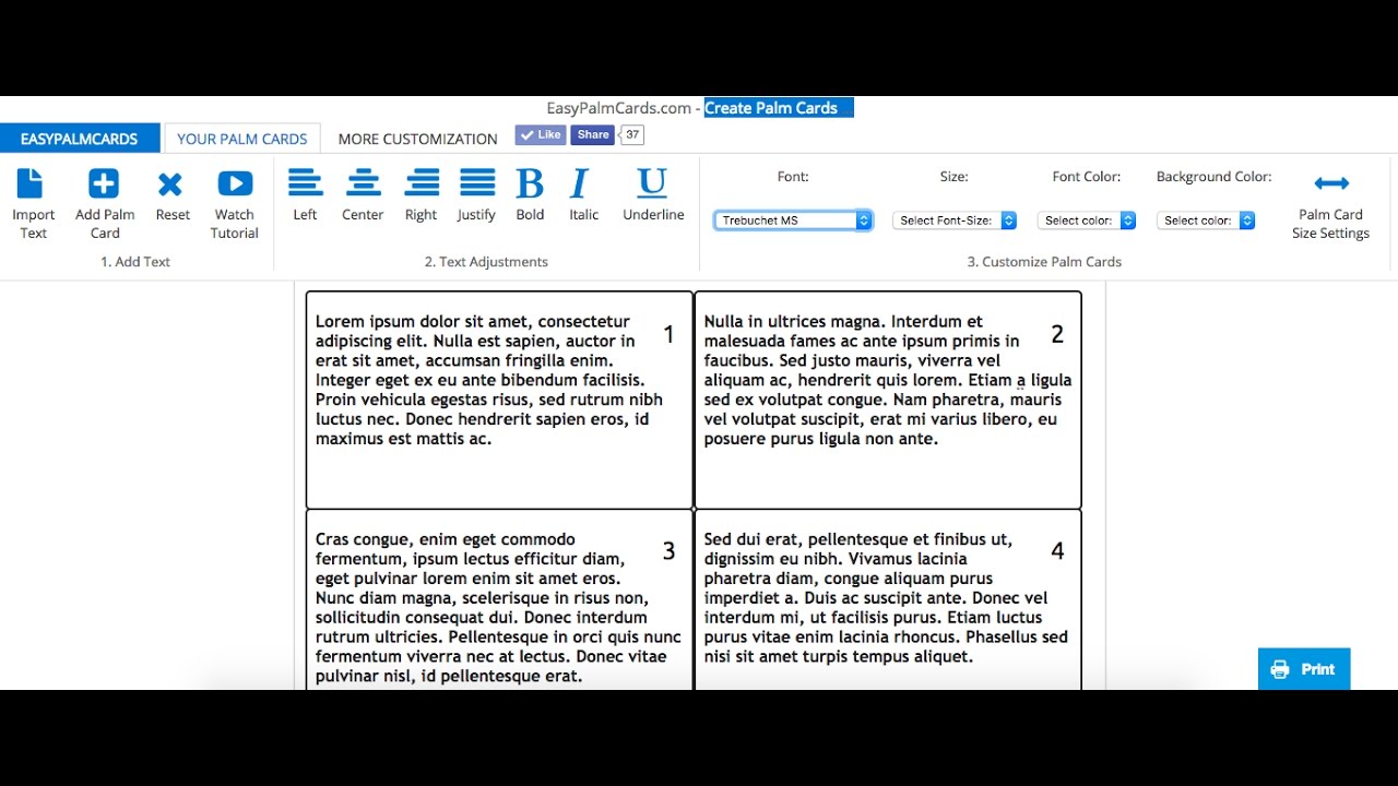 Instant Debate Card Generator - EasyPalmCards.com - YouTube