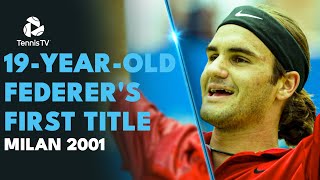 19-year-old Roger Federer's First Title | Milan 2001 Extended Highlights