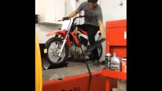 HONDA CRF110 STOCK-MOD DYNO PULL XPROMX.COM