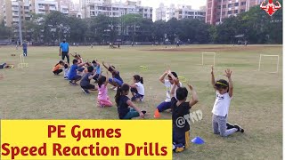 Physical education Speed Reaction Drills| pegames | Recreational games for kids | Fun Activity