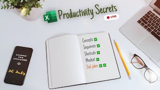 My top secret Excel Productivity hacks - Revealed // FREE Masterclass