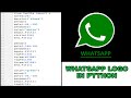 WHATSAPP LOGO IN PYTHON  | HOW TO CREATE  WHATSAPP LOGO IN TURTLE IN PYTHON | #shorts #python
