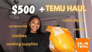 $500 + TEMU HAUL! Clothes, Accessories,Jewelry, Room Decor, AND MORE|| ThatGurlGabrielle