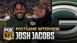 Packers' Josh Jacobs on scoring three touchdowns vs. 49ers – 'I just be out there playing'