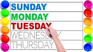 Sunday Monday | Weeks Name | weeks Name in English | Learn 7 Days Name | Name of the Week | Sunday