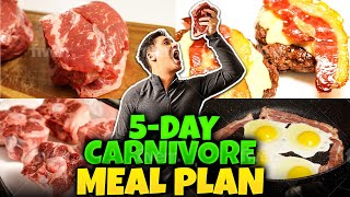 5-DAY CARNIVORE MEAL PLAN 2023 // Eat Meat, Lose Fat, & Gain Muscle