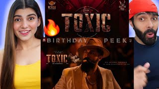 Toxic: Birthday Peek | Rocking Star Yash Reaction | toxic birthday peek reaction