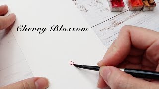 Super Easy Cherry Blossom (Sakura) Watercolor Tutorial for Beginner/ How to/ Step by Step