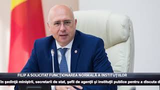 Filip a solicitat funcționarea normală a instituțiilor