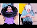 Holiday Party Games | Left And Right Rain Challenge, Dad Puts Diapers On His Head #Funnyfamily#Funny