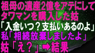 【スカッとする話】私の母の遺産2億をアテにしてタワマンを購入した義母「入金いつ？支払い迫ってるの」私「相続放棄しましたけど？」義母「え？」➡結果